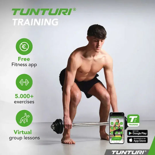 Tunturi Dumbbell Set with Bar Total Weight 20kg
