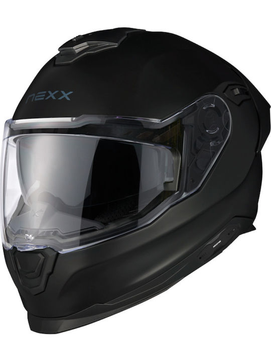 Nexx Y.100R Negru Mat Cască Moto Față Întreagă DOT / ECE 22.06 1575gr cu Pinlock și Vizieră de Soare NEXX-01YR101411011