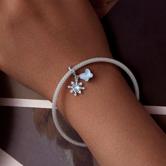 Сребърен Charm 925 Синя Пеперуда