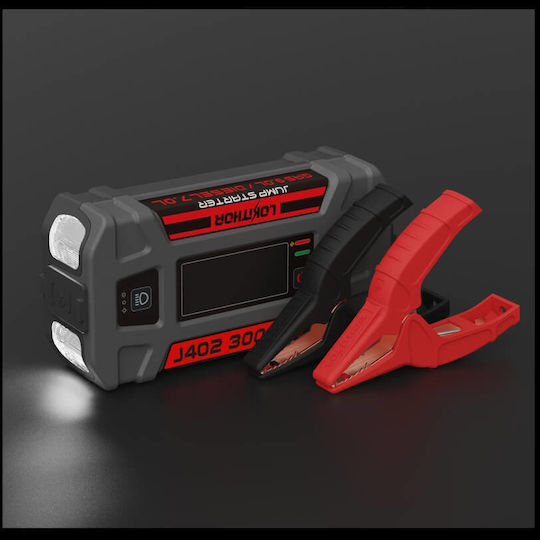 Lokithor Powerbank Led 3 Σε1 Portable Car Battery Jump Starter 24000mAh with Power Bank / USB / Φακό 12V