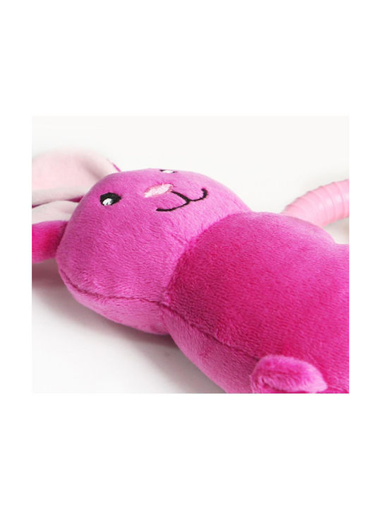 Animal Plüschspielzeug Hund mit Ton 16εκ. Rosa 1Stück