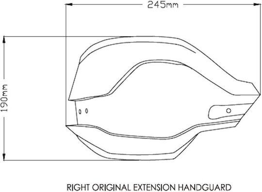 Extensions For Factory Handguards Puig Bmw F 900 Gs Adv Dark Tinted