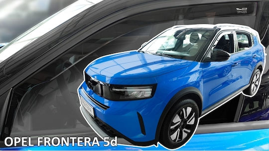 Heko Car Windbreakers Front Dark Fime for Opel Frontera 2024+ 2 Pieces