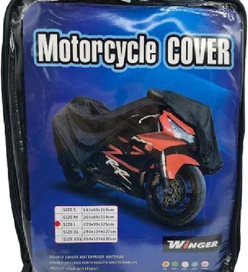 Winger Waterproof Motorcycle Cover Medium L203xW89xH119cm