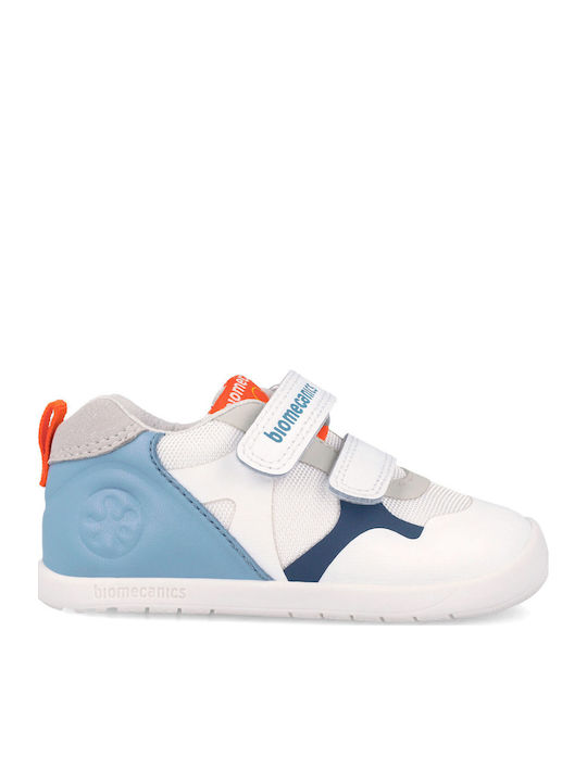 Kids Anatomic Sneakers with Hoop & Loop Closure White