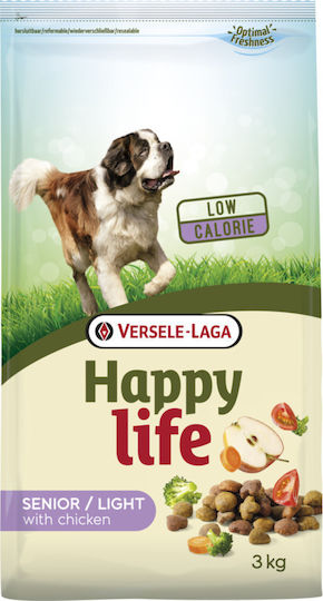 Versele Laga Happy Life Senior & Light 15kg Dry Food Diet for Senior Dogs with Chicken