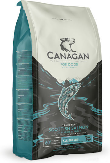 Canagan Scottish Salmon 12kg Dry Food for Medium Breed Dogs Grain-Free with Salmon