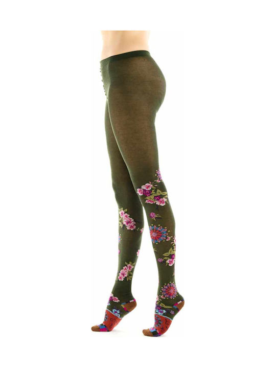 Women's Pantyhose Multicolour with Print
