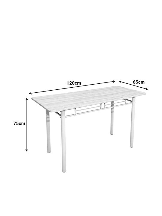 Masa de Bucătărie Roza cu 4 Scaune 65x120cm