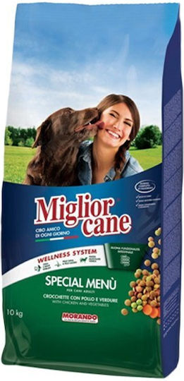 Morando Miglior Cane Special Menu 10kg Dry Food for Adult Dogs with Chicken and Vegetables