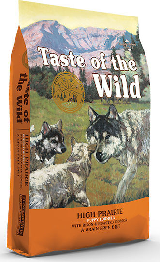 Taste Of The Wild High Prairie Puppy Formula 12.2kg Dry Food Grain-Free & Gluten-Free for Puppies with Bison and Deer