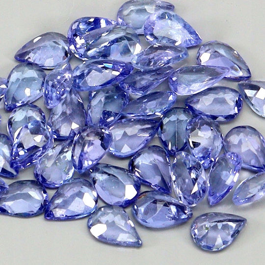 Tanzanit 40 Bucăți Pietre Naturale VVS 4.05ct