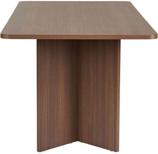 Linza Τραπέζι Τραπεζαρίας Ξύλινο Καρυδί 180x90x75εκ.
