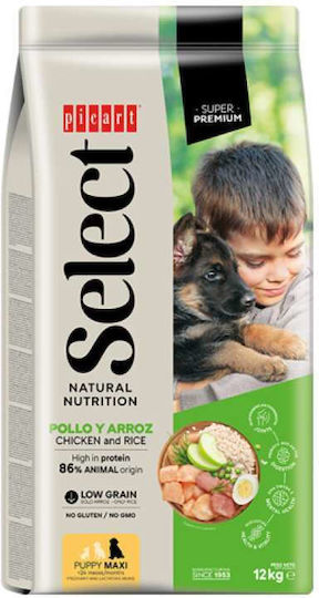 Picart Select Puppy Maxi 12kg Dry Food for Large Breed Puppies with Chicken and Rice
