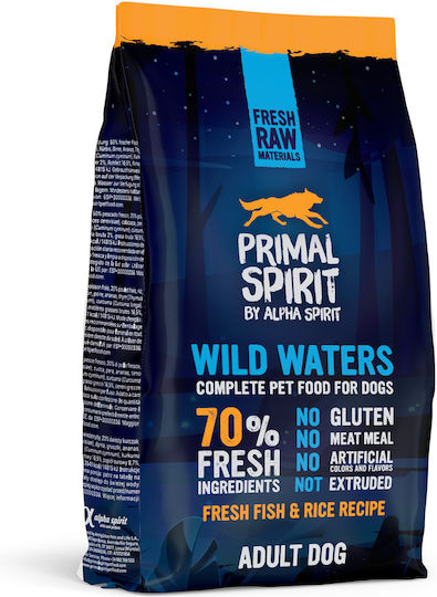 Alpha Spirit 1кг Суха Храна за Кучета с Месо, Риба и Ориз