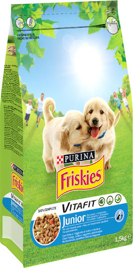 Friskies Friskies Vitafit Junior 1.5kg Dry Food for Puppies with Chicken and Vegetables