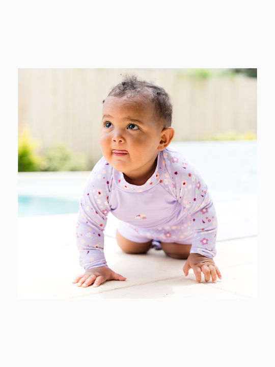 Splash About Splash Kids Swimwear Rashguard with Long Sleeve Lilac Spring
