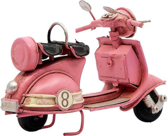 Sp Souliotis Tabletop Metal Miniature Pink Vespa 8x11
