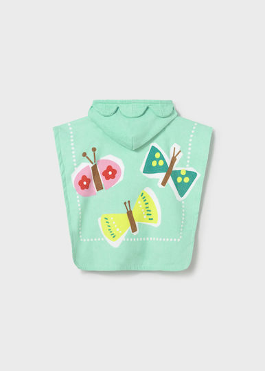 Mayoral Kinder Strandponcho Für Mädchen Türkis