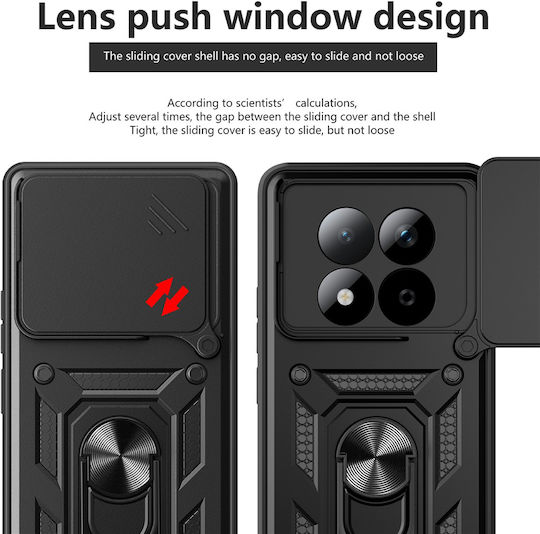 Techsuit Camshield Series Rückseite Hülle Rose Gold für Redmi Note 15