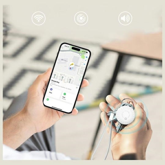 4Smarts SkyTag Duos Apple Find My & Google Find Hub Λευκό 2τμχ