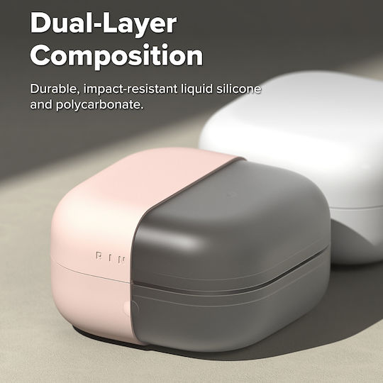 Ringke Silicone Case with Hook in Pink for Galaxy Buds4 / 4 Pro