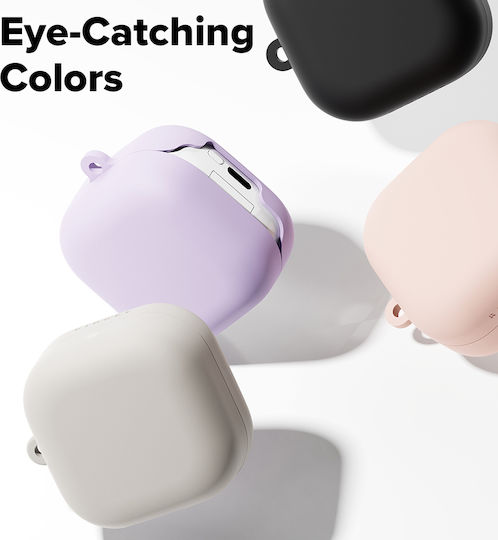 Ringke Silicone Case with Hook in Gray for Galaxy Buds4 / 4 Pro