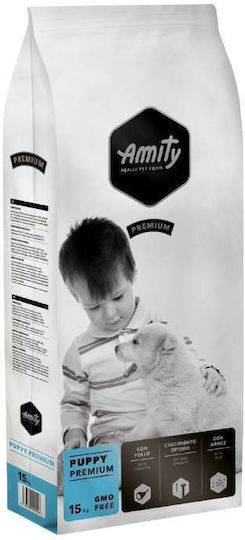 Amity Premium Puppy 15kg Dry Food with Few Grains for Puppies with Chicken and Rice