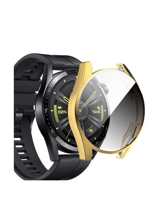 Electroplated Silikonhülle in Gold Farbe für das Huawei Watch GT 3 42mm