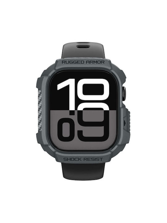 Spigen Rugged Armor 2 Θήκη Σιλικόνης σε Γκρι χρώμα για Apple Watch 11 46mm