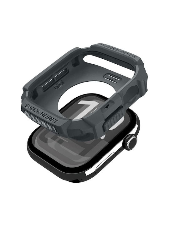 Spigen Rugged Armor 2 Θήκη Σιλικόνης σε Γκρι χρώμα για Apple Watch 11 46mm