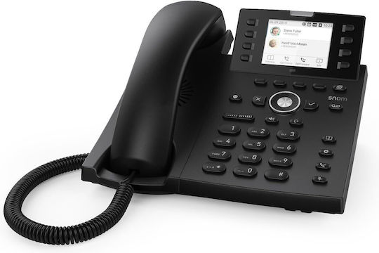 Snom D335 Wired IP Phone with 12 Lines Black