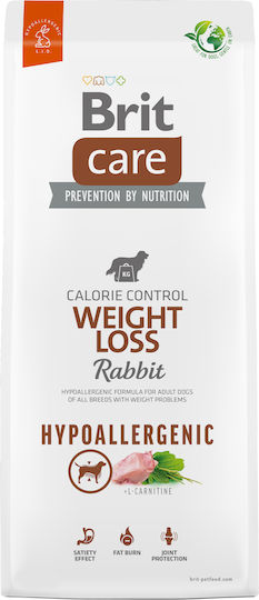 Brit Care Weight Loss 3kg Hrană Uscată Dietetic, fără Gluten pentru Câini Adulţi cu Iepure și Orez