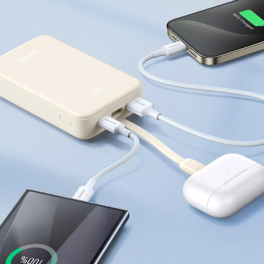 Ugreen PB505 Power Bank 20000mAh 22.5W με Θύρα USB-A και Θύρα USB-C Power Delivery / Quick Charge 3.0 Λευκό