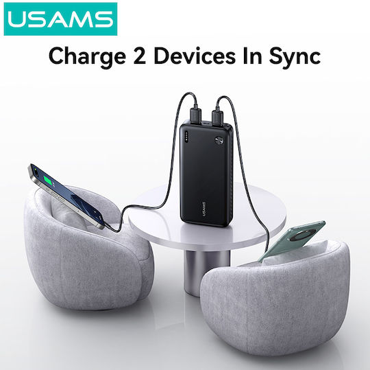 Usams PB83 Power Bank 20000mAh 10W Power Delivery Quick Charge White