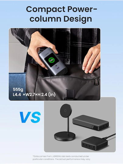 Ugreen PB771 Power Bank 20000mAh 145W με Θύρα USB-A και 2 Θύρες USB-C Power Delivery Ασημί