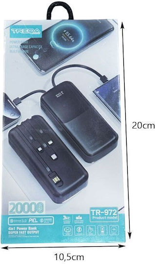 Treqa TR-972 Power Bank 20000mAh 22.5W Negru