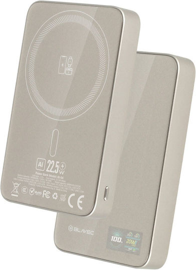 Blavec BJ-04 Slim MagSafe Power Bank 10000mAh 22.5W Gold