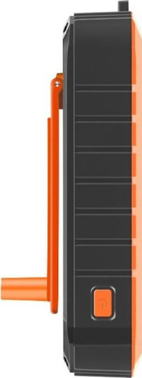 4Smarts Prepper Ηλιακό Power Bank 12000mAh με 2 Θύρες USB-A και Θύρα USB-C Black/Orange
