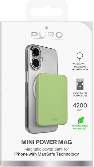 Puro MagSafe Power Bank 4200mAh Πράσινο