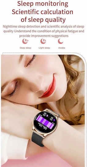 Microwear Y11 Smartwatch με Παλμογράφο (Silver Steel)
