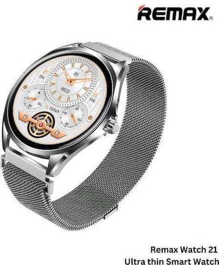 Remax Watch 21 Edelstahl mit Pulsmesser (Silber)
