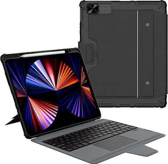 Nillkin Bumper Flip Cover με Πληκτρολόγιο στα Αγγλικά US Μαύρη (iPad Pro 2020 12.9" / iPad Pro 2021 12.9" / iPad Pro 2022 12.9'')