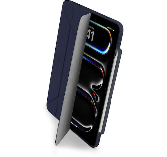 Pipetto Origami Case No3 Compatible Ipad Pro 13 Inch 2024 Dark Blue