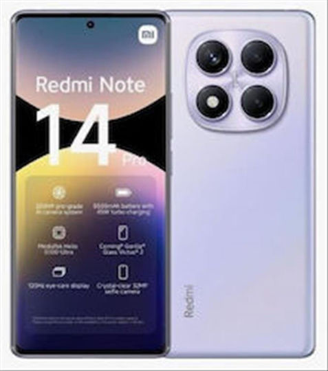 Xiaomi Redmi Note 14 Pro 4G NFC Dual SIM (12/512GB) Аурора Лилав
