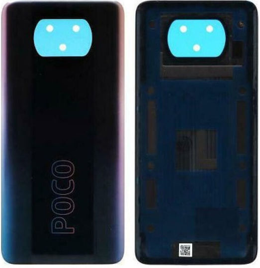 Capac Spate Carcase Telefoane Mobile Xiaomi Poco X3 Pro M2102j20sg Negru Fantomă