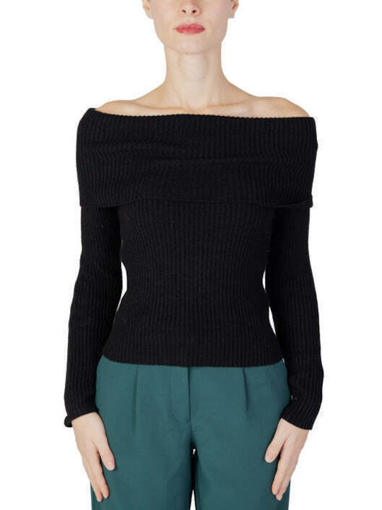 Life Damen Langarm Pullover Schwarz