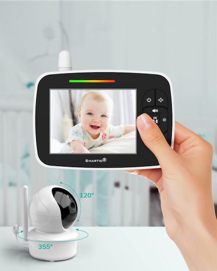 Smartic Monitor Pentru Bebeluși Fără Fir cu Comunicare Bidirecțională și Cântece de Leagăn