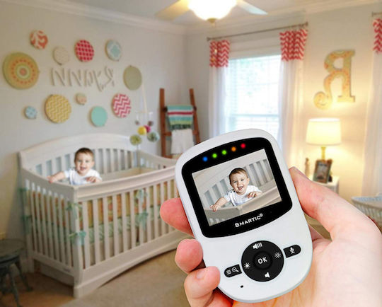 Smartic Kabellose Babyüberwachung mit Zwei-Wege-Audio & Schlaflieder