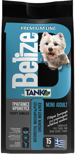 Tanko Belize Mini Breeds 15kg Dry Food for Adult Small Breed Dogs with Chicken and Rice